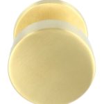 Voordeurknop BASICS LB503V Vast op Rozet PVD mat goud