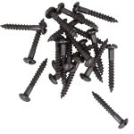 20 stuks bolkopschroeven 3,0 x 20 messing antiek