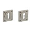 Intersteel sleutelplaatjes Vierkant Basic nikkel mat