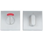 WC-sluiting Vierkant 53x53x10 mm mat rvs