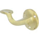 Leuninghouder Opschroevend Hol Zadel messing mat Goud