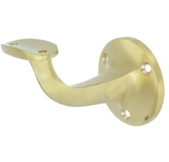 Leuninghouder Opschroevend Hol Zadel messing mat Goud