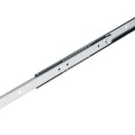 Paar ladegeleiders enkel uittrekbaar rvs 50 cm