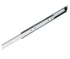 Paar ladegeleiders enkel uittrekbaar rvs 45 cm