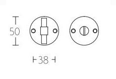 Toiletgarnituur PIET BOON PBWC50 PVD mat zwart - Afbeelding 2