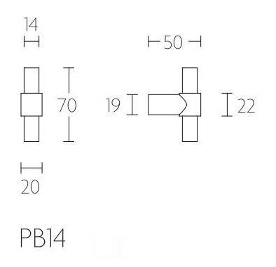 Meubelknop PIET BOON 70 mm PVD mat zwart - Afbeelding 2