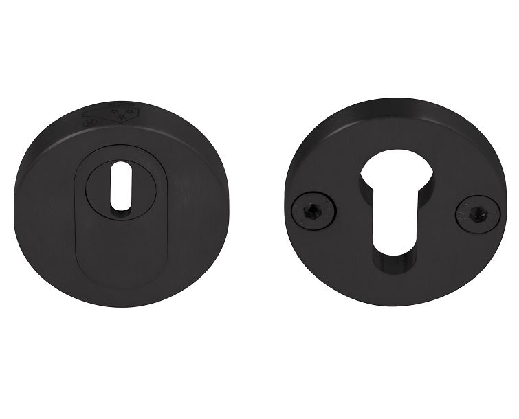 Piet Boon SKG3 Veiligheid-rozet + kerntrekbeveiliging PVD mat zwart