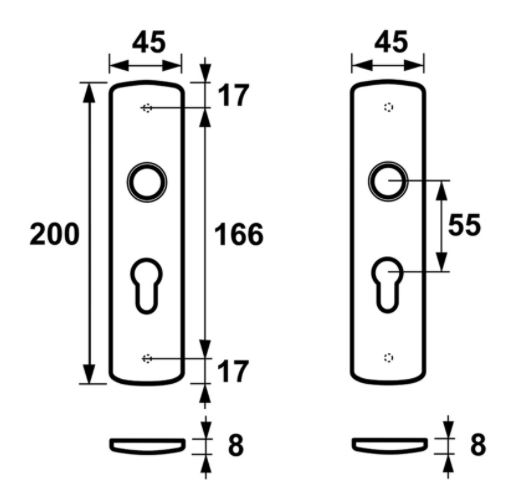 AXA Curve Klik Schild PC55 Aluminium zwart - Afbeelding 2