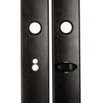 AXA Curve Klik Schild WC63/8 Aluminium zwart