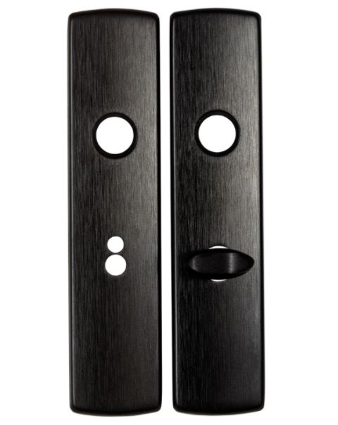 AXA Curve Klik Schild WC63/8 Aluminium zwart