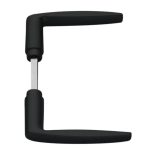 AXA Deurklink Curve Aluminium zwart