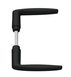 AXA Deurklink Curve Aluminium zwart