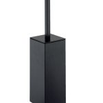 Borstelhouder SLIM rvs zwart