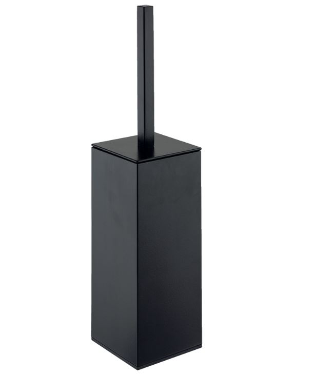 Borstelhouder SLIM rvs zwart