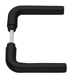 AXA Deurklink L Aluminium zwart