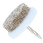 Glijnagel met zacht wolvilt 20 mm