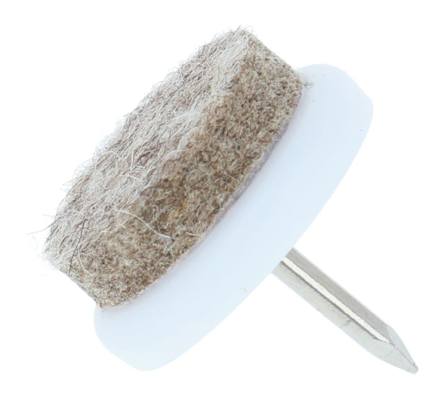 Glijnagel met zacht wolvilt 20 mm