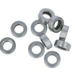 10 Lagers voor scharnieren rvs 89x89x3 mm