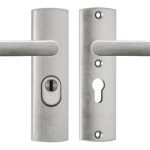 Axa Curve Plus rvs-Look PC55 Kortschild Veiligheidsbeslag met kerntrekbeveiliging SKG3