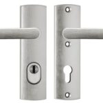 Axa Curve Plus rvs-Look PC72 Kortschild Veiligheidsbeslag met kerntrekbeveiliging SKG3