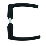 AXA Deurklink Blok Aluminium zwart