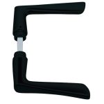 AXA Deurklink Vlinder Aluminium zwart