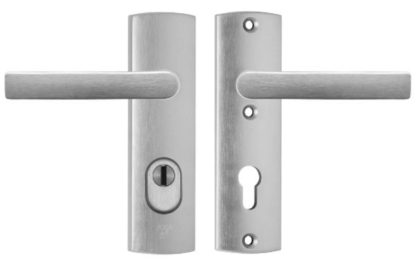 AXA kortschild veiligheidsbeslag PC72 SKG3 met kerntrekbeveiliging kruk/kruk