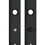 AXA Schilden Curve WC63/8 Aluminium zwart