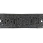 Bordje IJzer met opdruk BATHROOM