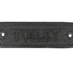 Bordje IJzer met opdruk TOILET