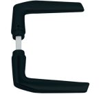 AXA Deurklink Duim Aluminium zwart