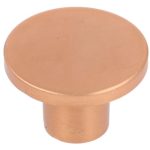 Knop zamak 26 mm rood koper