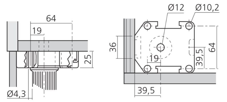 Verstelbare keukenpoot kunststof 100 mm - Afbeelding 3