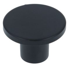 Knop zamak 26 mm zwart