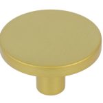 Knop zamak 41 mm mat messing