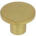 Knop zamak 26 mm mat messing