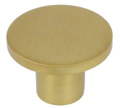 Knop zamak 26 mm mat messing