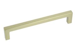 Greep Recht zamak 128 mm mat messing