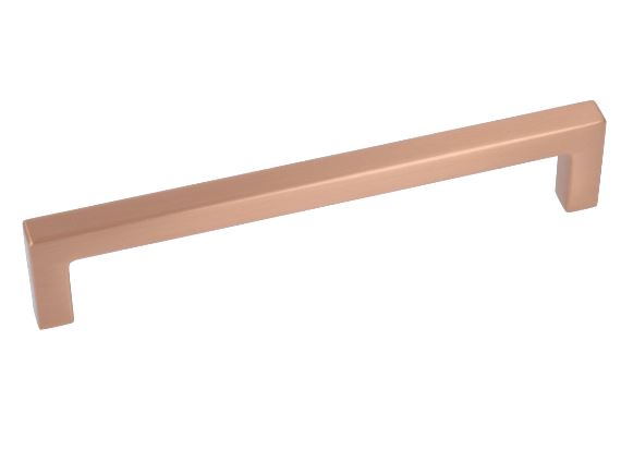 Greep Recht zamak 128 mm Rood Koper