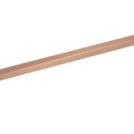 Greep Recht zamak 192 mm Rood Koper