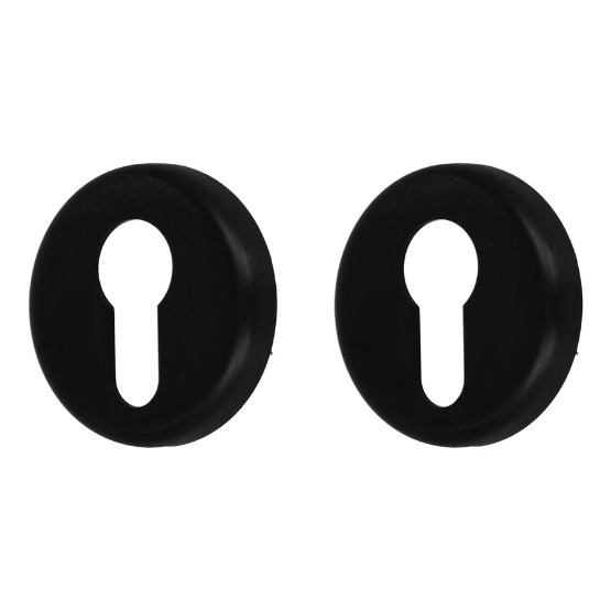 AXA Rozet profielcilindergat aluminium zwart