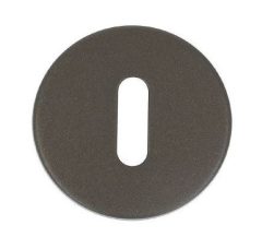 Sleutelplaatje Rond Donker brons