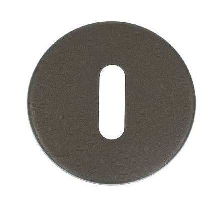 Sleutelplaatje Rond Donker brons