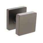 Intersteel knop vierkant vast op rozet antraciet grijs