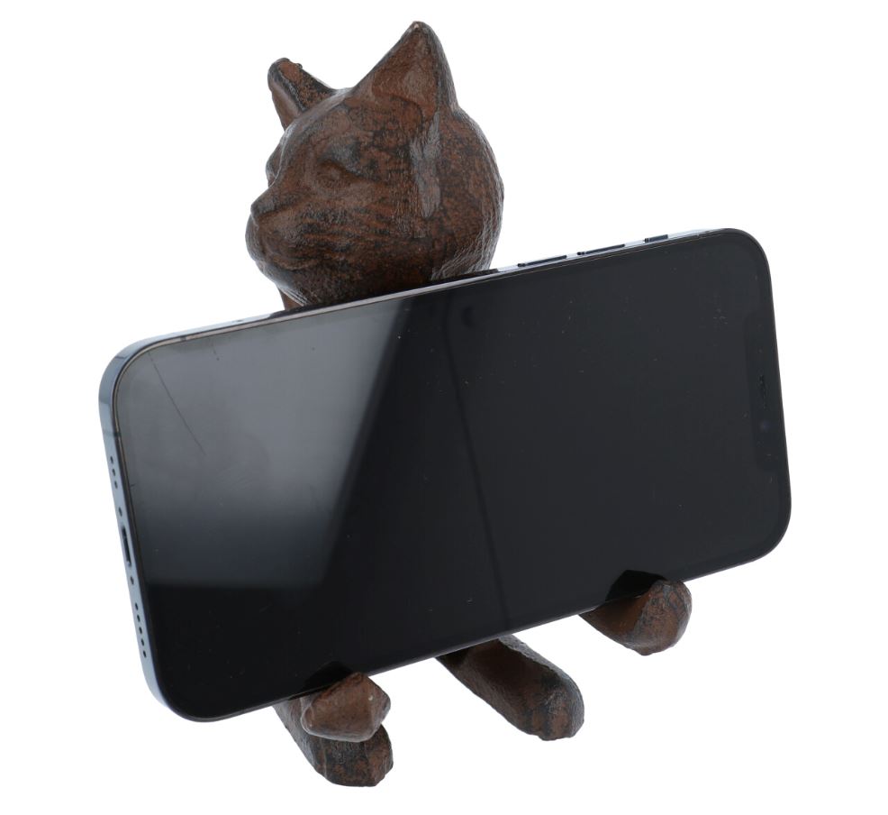 Gietijzeren Telefoonhouder Kat - Afbeelding 2