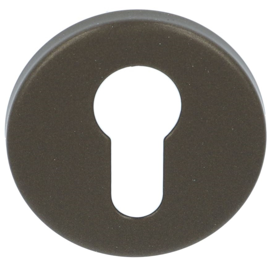 Cilinderplaatje BASIC LBY50 6 mm Donker brons