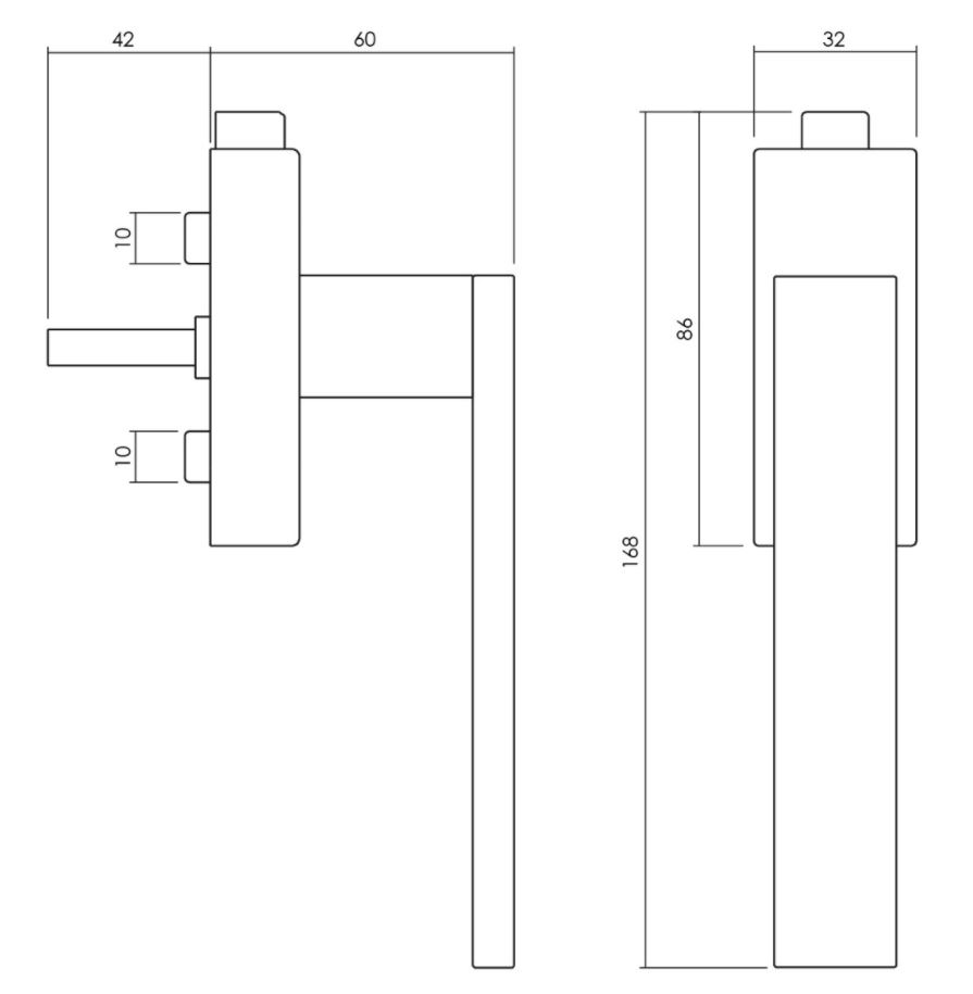 Olivari raamkruk Diana-Total afsluitbaar antraciet mat titaan PVD - Afbeelding 2