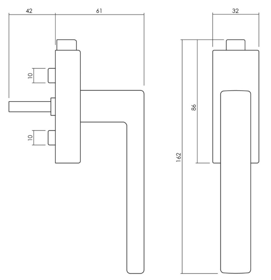 Olivari raamkruk Planet Q afsluitbaar chroom - Afbeelding 2