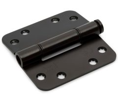 Glijlagerscharnier Doorgezet Ronde Hoek 3 mm 89x89 mm zwart gelakt