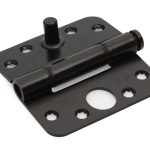 Glijlagerscharnier Doorgezet Ronde Hoek 3 mm 89x89 mm SKG3 zwart gelakt